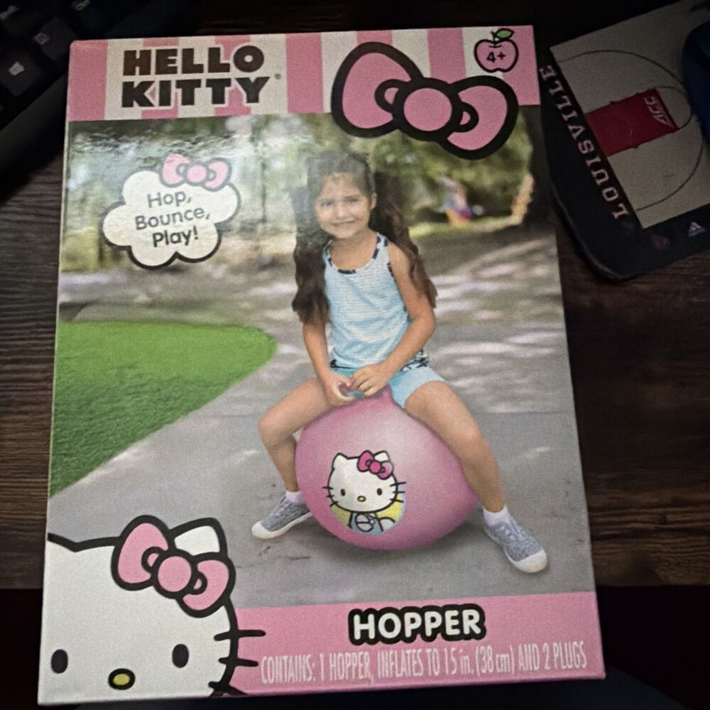 SANRIO HELLO KITTY  15" HOPPER  HOP BOUNCE PLAY  JUMP TOY INDOOR/OUTDOOR 4＋